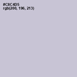 #C8C4D5 - Ghost Color Image