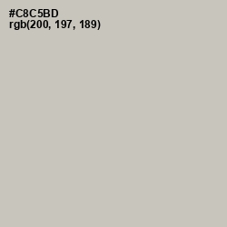 #C8C5BD - Silver Rust Color Image