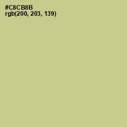 #C8CB8B - Pine Glade Color Image