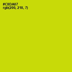 #C8DA07 - Bird Flower Color Image