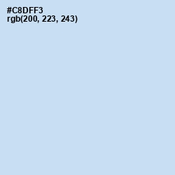 #C8DFF3 - Tropical Blue Color Image