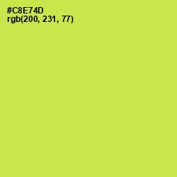 #C8E74D - Wattle Color Image