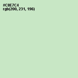 #C8E7C4 - Tea Green Color Image