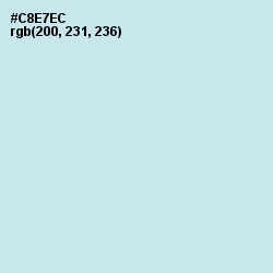 #C8E7EC - Jagged Ice Color Image