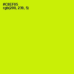 #C8EF05 - Bitter Lemon Color Image