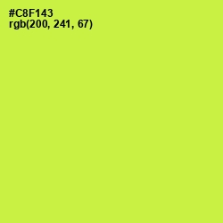 #C8F143 - Wattle Color Image