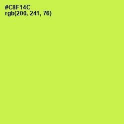 #C8F14C - Wattle Color Image