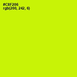 #C8F206 - Electric Lime Color Image