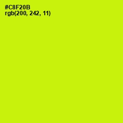 #C8F20B - Electric Lime Color Image