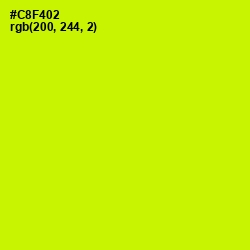 #C8F402 - Electric Lime Color Image