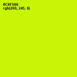 #C8F506 - Electric Lime Color Image