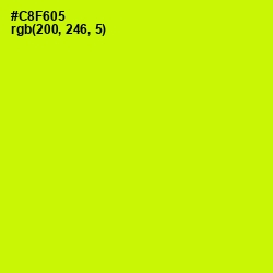 #C8F605 - Electric Lime Color Image