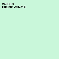 #C8F8D9 - Blue Romance Color Image