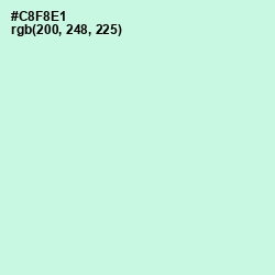 #C8F8E1 - Aero Blue Color Image