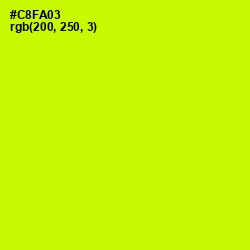#C8FA03 - Electric Lime Color Image