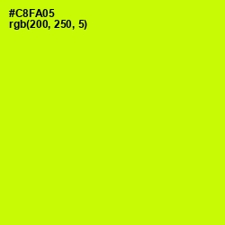 #C8FA05 - Electric Lime Color Image