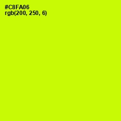 #C8FA06 - Electric Lime Color Image