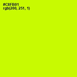 #C8FB01 - Electric Lime Color Image