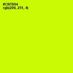 #C8FB04 - Electric Lime Color Image