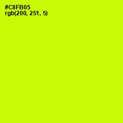 #C8FB05 - Electric Lime Color Image