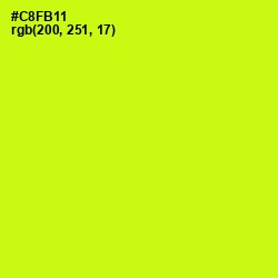 #C8FB11 - Electric Lime Color Image