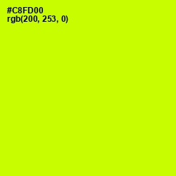 #C8FD00 - Electric Lime Color Image