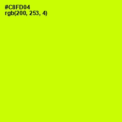 #C8FD04 - Electric Lime Color Image