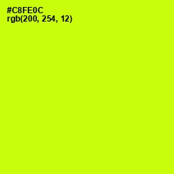#C8FE0C - Electric Lime Color Image