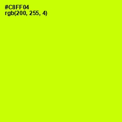 #C8FF04 - Electric Lime Color Image