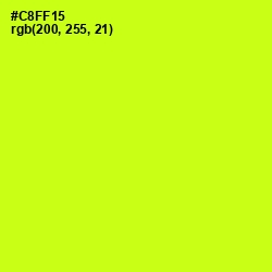 #C8FF15 - Electric Lime Color Image