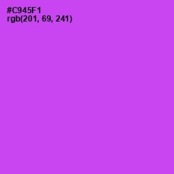 #C945F1 - Fuchsia Pink Color Image