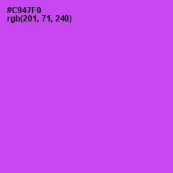 #C947F0 - Fuchsia Pink Color Image