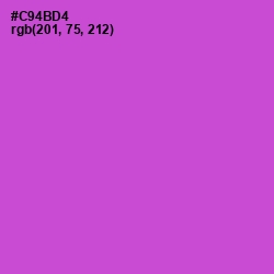 #C94BD4 - Fuchsia Pink Color Image