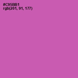 #C95BB1 - Hopbush Color Image