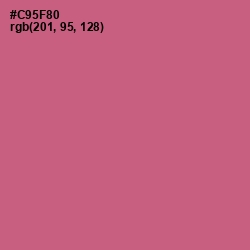 #C95F80 - Mulberry Color Image