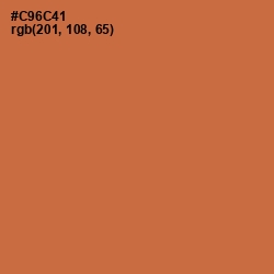 #C96C41 - Red Damask Color Image