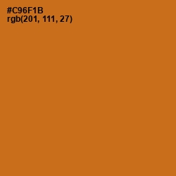 #C96F1B - Hot Cinnamon Color Image