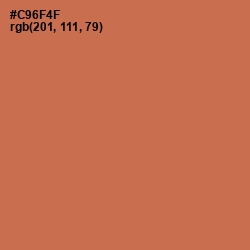 #C96F4F - Raw Sienna Color Image