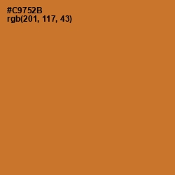 #C9752B - Ochre Color Image