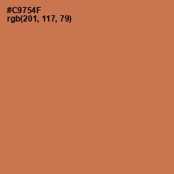 #C9754F - Raw Sienna Color Image