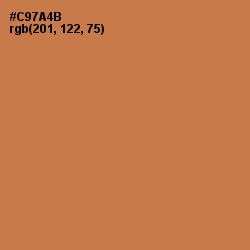 #C97A4B - Raw Sienna Color Image