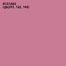 #C97A94 - Charm Color Image