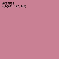 #C97F94 - Charm Color Image