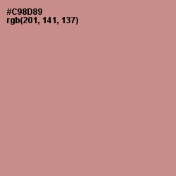 #C98D89 - Old Rose Color Image