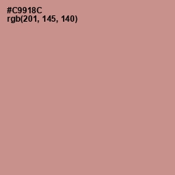 #C9918C - Oriental Pink Color Image