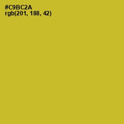 #C9BC2A - Earls Green Color Image