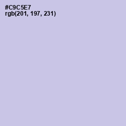 #C9C5E7 - Periwinkle Gray Color Image