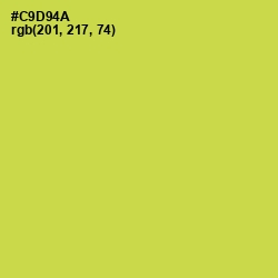 #C9D94A - Wattle Color Image