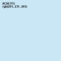 #C9E7F5 - Hawkes Blue Color Image