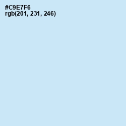 #C9E7F6 - Hawkes Blue Color Image